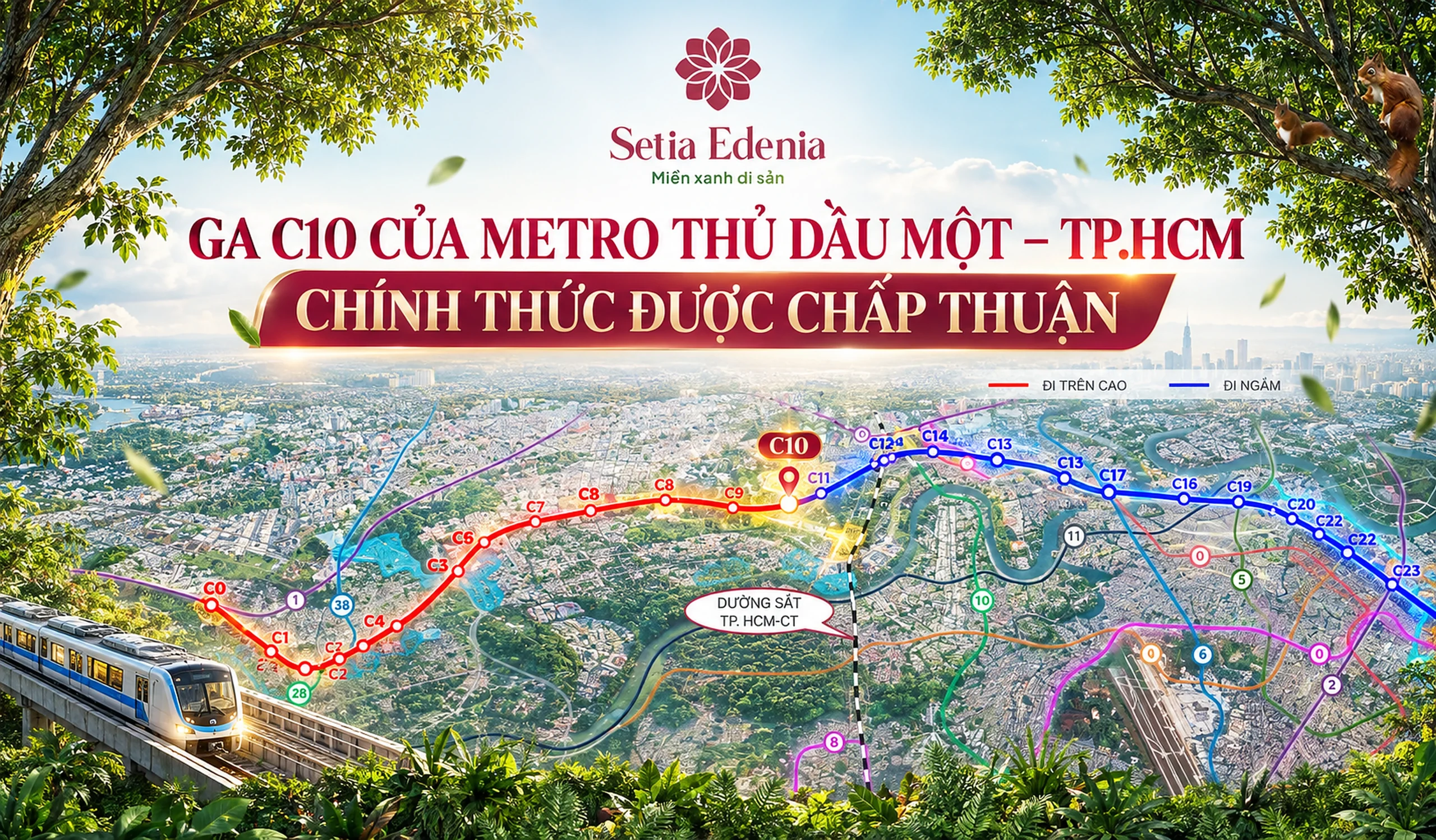 Ga C10 Metro Thủ Dầu Một Được Duyệt | Lực Đẩy Cho Setia Edenia